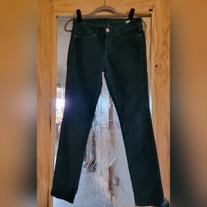 Womens Gap 1969 Dark Teal Green Corduroy Pants